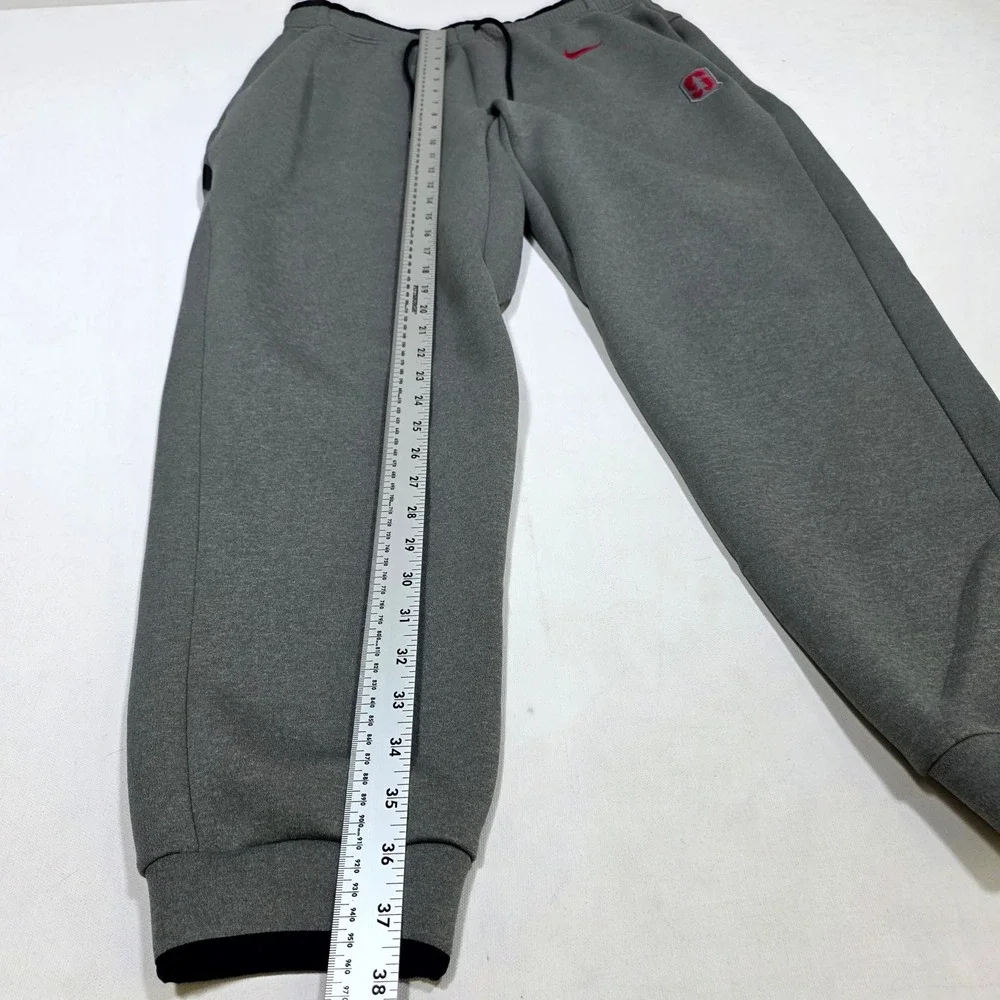 Nike Stanford University Sweatpants Mens L Gray Dri-FIT Joggers NCAA Training